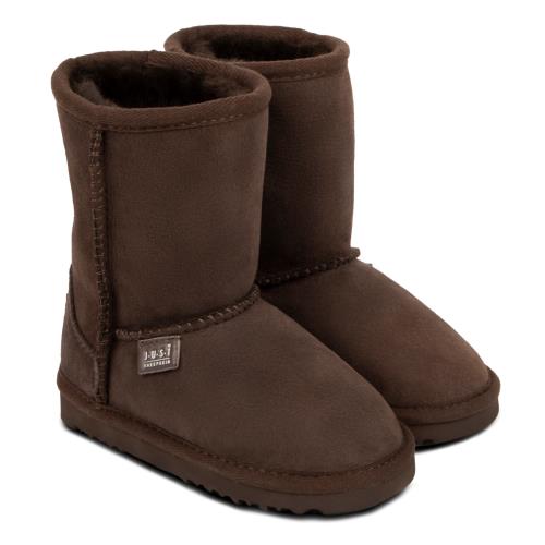 Childrens Classic Sheepskin Boots Chocolate Extra Image 4